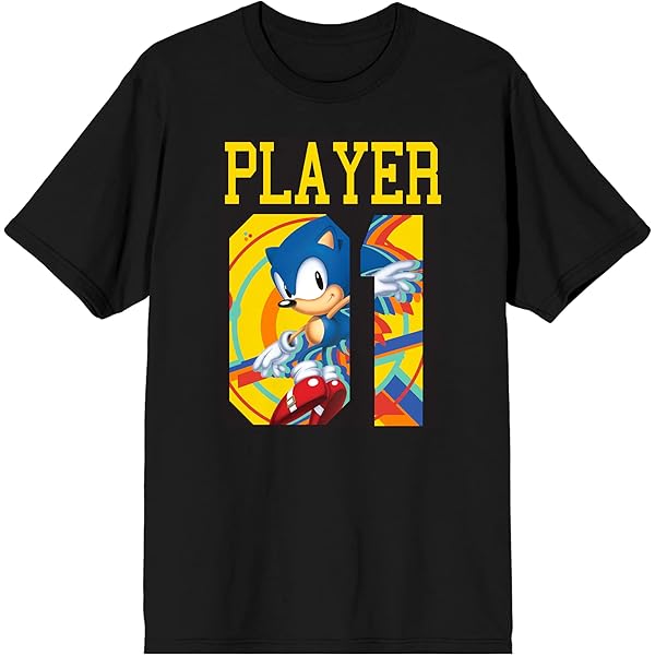 Amazon.com: Sonic The Hedgehog Sonic Silhouette Men's Black